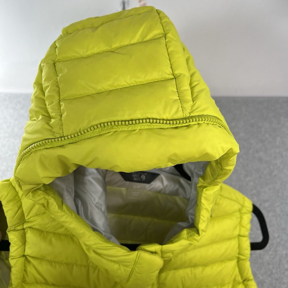 Mountain Hardwear Vest Q Shield 650 Down Puffer Womens S green Lightweight - Picture 14 of 16